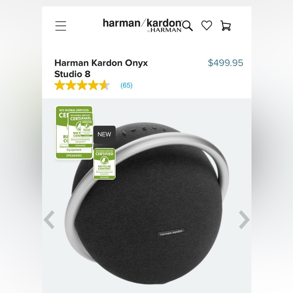 Unopened- Brand New Harman Kardon Onyx Speaker